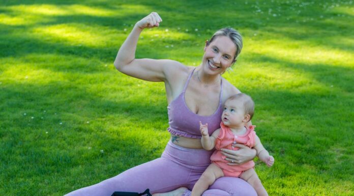 Mom Mows Lawn With Baby in Carrier—What the Cop Did Next Will Warm Your Heart