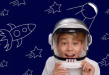 Would You Be Okay With This Kid’s Flashing Hat on a Night Flight?