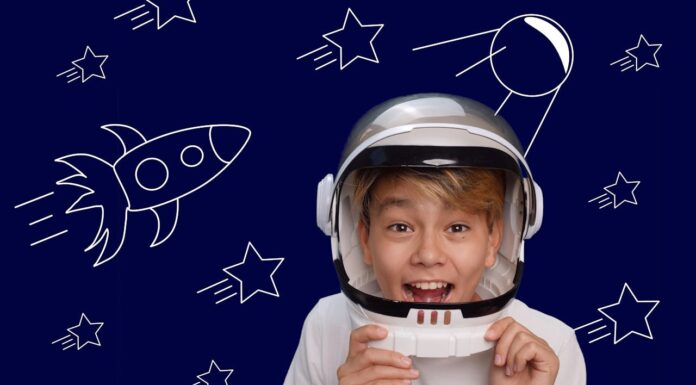 Would You Be Okay With This Kid’s Flashing Hat on a Night Flight?